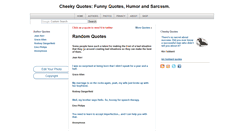 Desktop Screenshot of cheekyquotes.com
