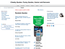 Tablet Screenshot of cheekyquotes.com